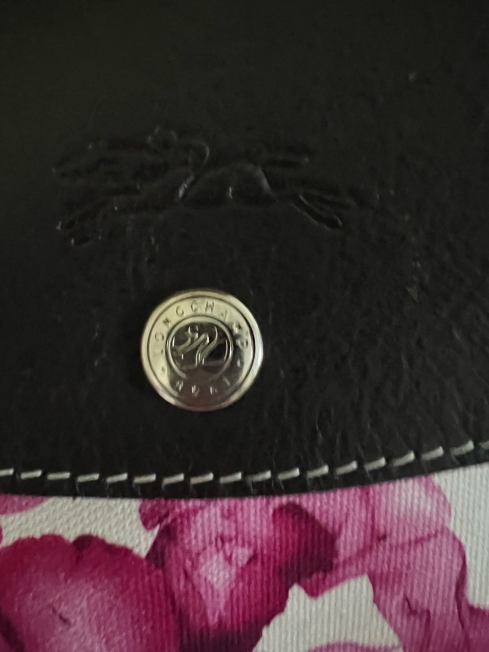 Longchamp Le Pilage Darshan Floral Pink and White Mini Tote - Picture 8 of 16